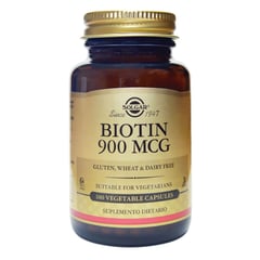 SOLGAR - Biotin 900 Mcg X 100 Capsulas