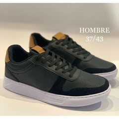 GENERICO - TENIS PARA HOMBRE COLOR NEGRO