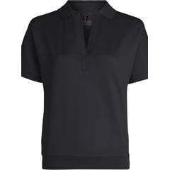 TOMMY HILFIGER - Polo Negra De Corte Amplio Para Mujer