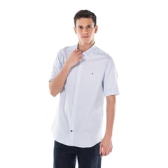 TOMMY HILFIGER - Camisa De Manga Corta A Rayas Hombre