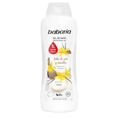 BABARIA - Gel De Baño Leche Coco Y Vainilla X 1l