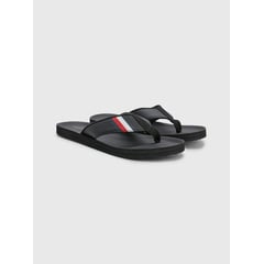 TOMMY HILFIGER - Sandalias Acolchadas Con Cinta Distintiva Hombre Negro