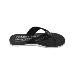 TOMMY HILFIGER - Sandalias Con Logo Bordado Hombre Negro