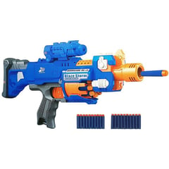 GENERICO - Pistola arma de juguete de 20 dardos blaze storm con batería