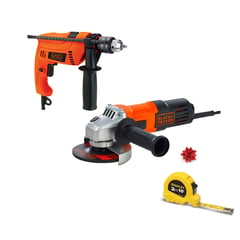 BLACK+DECKER - Taladro Perc 1/2 550w + Pulidora 4.5 650w + Obse G650-b3 BLACK&DECKER