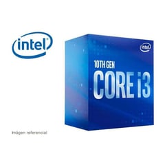 INTEL - Procesador core i3-10100f de 4 núcleos y 4.3ghz de frecuencia