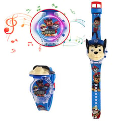 DAYOSHOP - Reloj Niños Digital Luces Sonido Tapa Patrulla Canina Paw