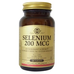 SOLGAR - Selenium 200 Mcg X 100 Tabletas