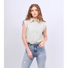 UNSER - Blusa Camisera Para Mujer Manga Sisa .