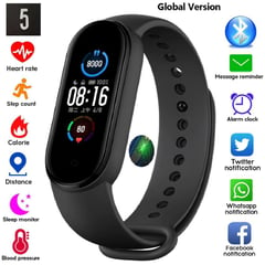 TWS - M5 smartband ritmo cardíaco, smart band, calorias, smartwatch new 2020
