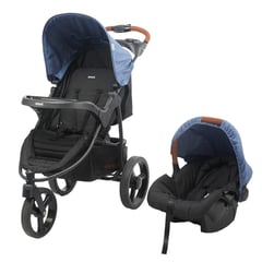 INFANTI - Coche Travel System Jogger Tizzy P60 3 Ruedas Azul