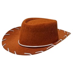 GENERICO - Sombrero Vaquero Niño Gamuza Talla Unica Toy Story Disfraz