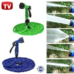 MAGIC HOSE - Manguera expandible tv 30mts + boquilla de riego + regulador - azul