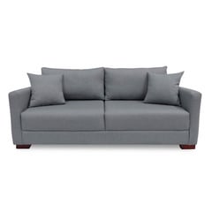 SOFA MARKET - Sofa Tradis 2 Puestos Tela Gris