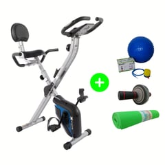 XTERRA - Bicicleta Reclinada Plegable con espaldar FB360+Kit deportivo