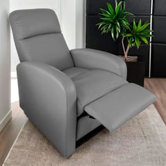 HIGH CLASS - Silla Reclinable Logan 1 puesto Tela Gris