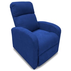 HIGH CLASS - Silla Reclinable Logan 1 puesto Tela Azul Indigo