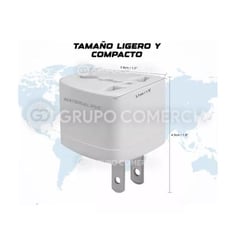 ANDOWL - Convertidor Enchufe Universal Ac Viajero Europeo Toma