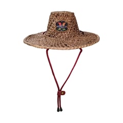 VELBROS - Sombrero Tipo Quiksilver Paja Artesanal Playa Hombre Mujer Tg - Caqui