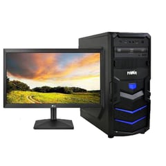 GIGABYTE - PC TORRE AMD RYZEN 5 4600G 3,7GHZ - SSD 256GB - RAM 8GB - MONITOR ASUS 23,8".