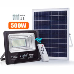 GENERICO - Reflector Solar 500w 6v Lampara Led Luz Blanca Panel Solar