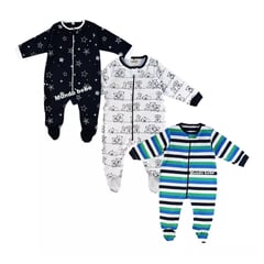 MUNDO BEBE - Pijamas enterizas para Bebe Niño Set X 3.