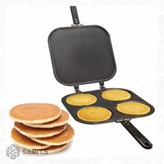 ONE PIXEL - Sartén Doble Cara 4 Secciones Para Pancakes O Huevos
