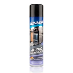 BINNER - Limpiador y Brillador Espuma para Acero Inoxidable 400ml