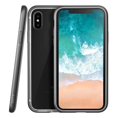 LAUT - Estuche Compatible iPhone X Exoframe Negro