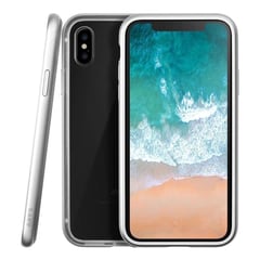 XDORIA - LAUT Estuche Compatible iPhone X Exoframe Plata