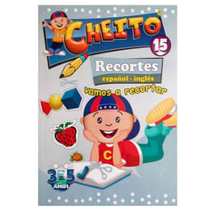 GENERICO - Cartilla Libro Infantil Cheito Recortes Español - Ingles