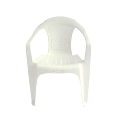 RIMO - Silla Bambú con Brazos Blanca