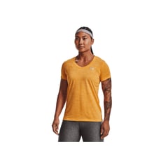 UNDER ARMOUR - Camiseta Mujer TECH SSV - TWIST-YLW Amarillo