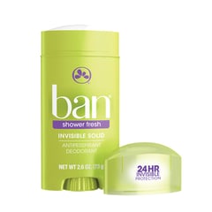 BAN - Desodorante Invisible en barra Shower Fresh 73g