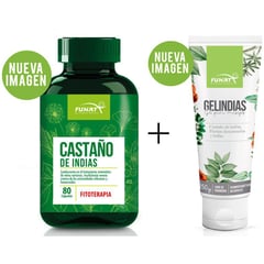 FUNAT - Castaño indias 80 cápsulas + gelindias 250 gr gratis -