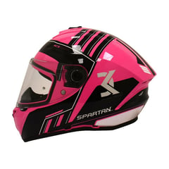 SPARTAN - CASCO MOTO DRAKEN MYTHIC ROSA BRILLO TALLA S