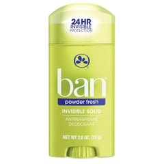 BAN - Desodorante Invisible en barra Powder Fresh 73 gr