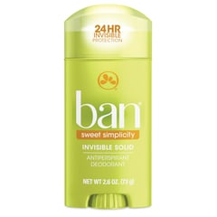 BAN - Desodorante Invisible en barra Sweet Simplicity 73 gr