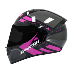 SPARTAN - CASCO STINGER CERTIFICADO BOGOR ROSA BRILLO TALLA S