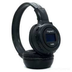 GENERICO - Audífonos Balaca Recargable Bluetooth N65 Pantalla Digital - NEGRO