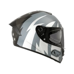 HRO - Casco moto hro-518dv negro patriot gr trans