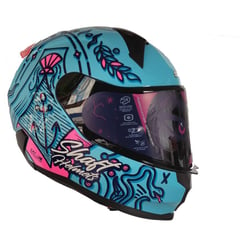 SHAFT - Casco moto sh-560 azul marine fc smoke