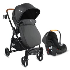 BEBESIT - Coche para Bebé Travel System Alfa Tipo Moises color Negro