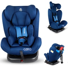 BEBESIT - Sillas para carro bebe Isofix Giro 360 Azul Grupo 0-1-2-3