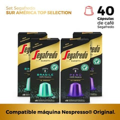 SEGAFREDO ZANETTI - Set 40 Cápsulas de Café Segafredo (Para máquina Nespresso® Original).