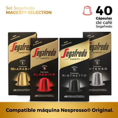 SEGAFREDO ZANETTI - Set 40 Cápsulas de café Segafredo (Para máquina Nespresso® Original).