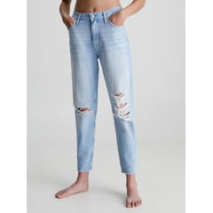 CALVIN KLEIN - Jeans Mom Azul Para Mujer