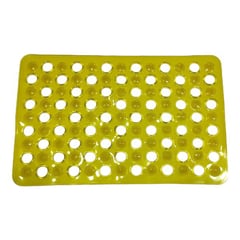 GENERICO - Tapete Para Ducha Antideslizante Con Chupas Deco Amarillo 48x32 Cm