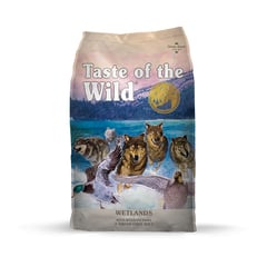 TASTE OF THE WILD - Canine Wetlands Adulto Pato Codorniz 28lb