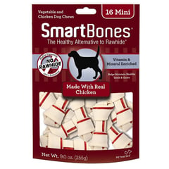 SMARTBONES - Chicken Pollo Hueso Comestible Mini 16 Unds